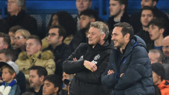 Solskjaer & Lampard @ Chelsea vs Manchester United